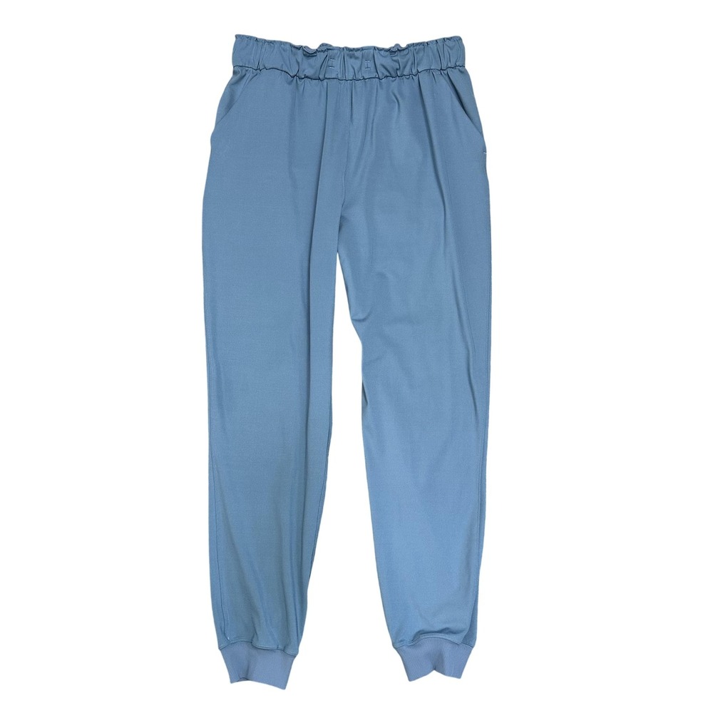 Lululemon Pants‎ Womens 10 Blue Jogger High Rise Drawstring Cuffed LW5FPLS